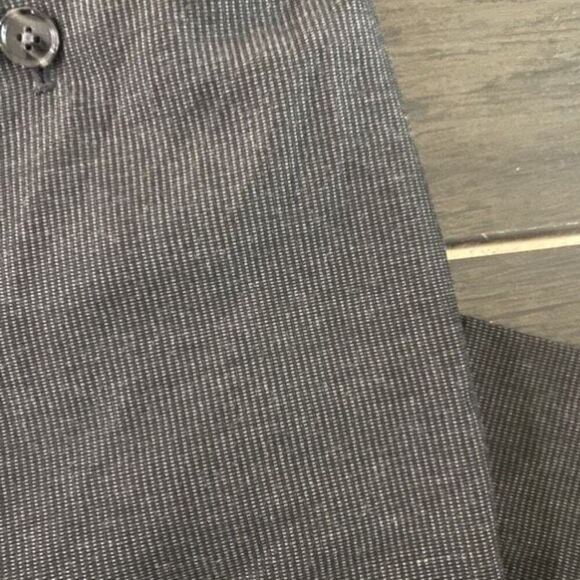 Ann Taylor loft petites size 12P style Julie gray stripes - Picture 4 of 7